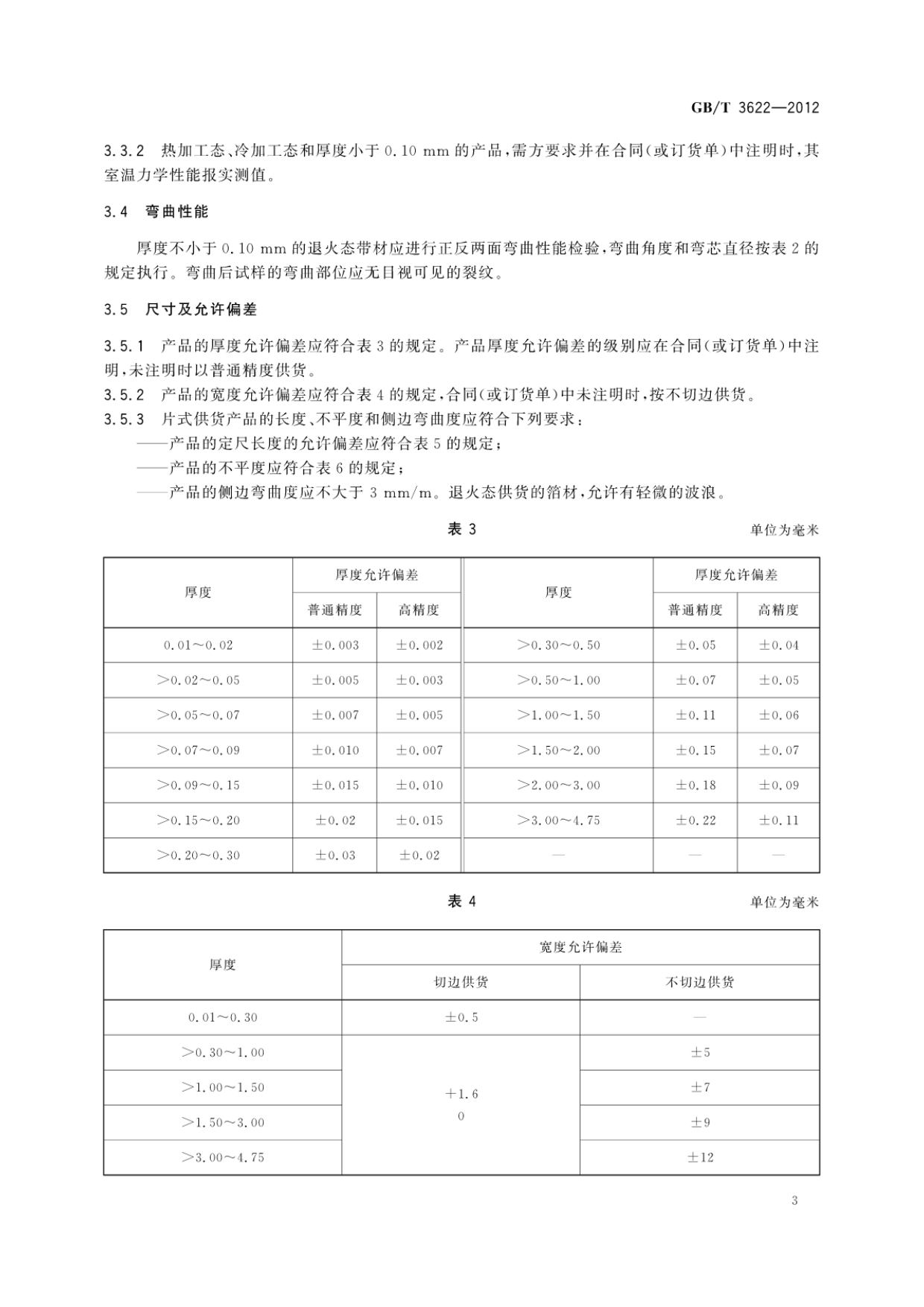 鈦及鈦合金帶箔材國家標(biāo)準(zhǔn) 鈦及鈦合金帶箔材國家標(biāo)準(zhǔn)GB/T 3622-2012